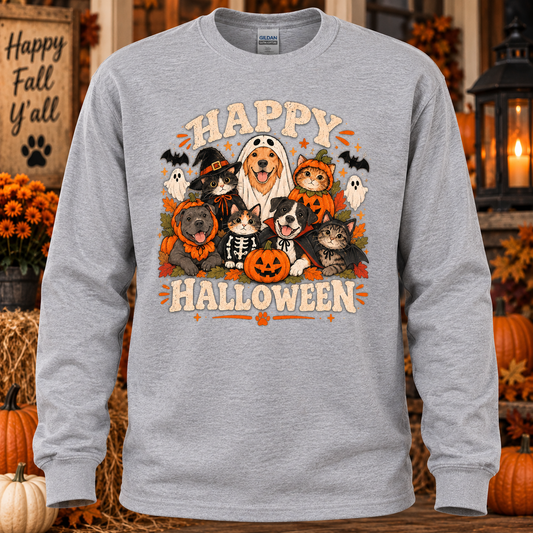 Cute Pets “Happy Halloween” Sweater