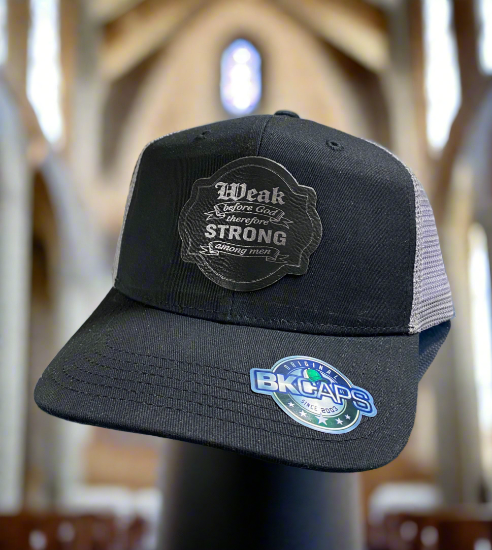 Weak Before God Patched Hat