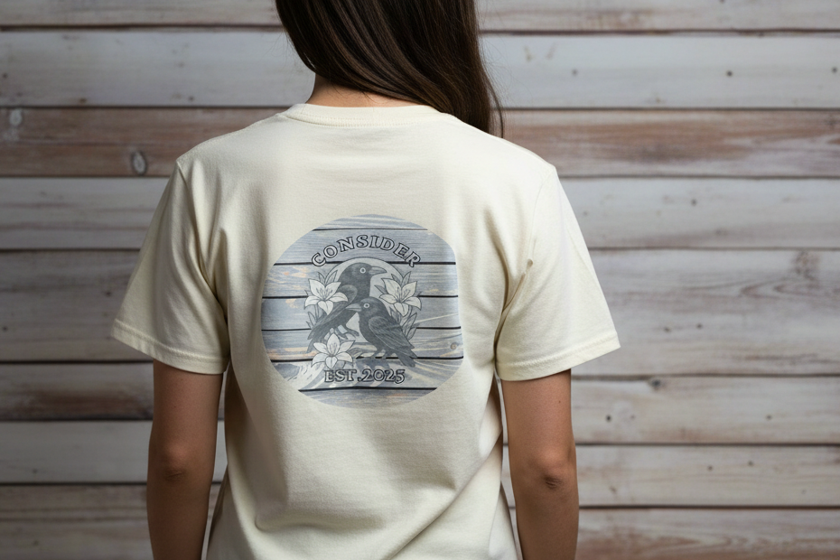 Custom Shirt (Bella Canvas)– Small Front + Large Back