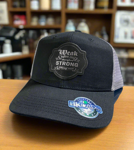 Weak Before God Patched Hat